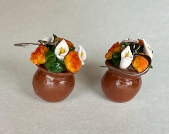 Flower Pot Maceta Earrings