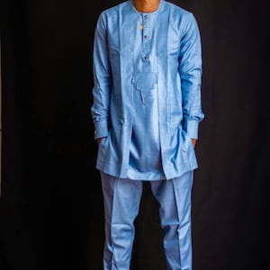 Men Clothing | Kaftan African Men Shirt and Down White| Dashiki Mens Shirt| Family African Wear | African Men’s Clothing| Men’s body suit