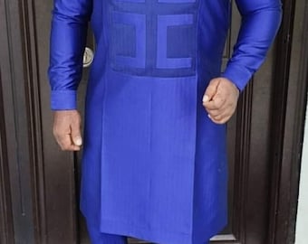 Men Clothing | Kaftan African Men Shirt and Down White| Dashiki Mens Shirt| Family African Wear | African Men’s Clothing| Men’s body suit