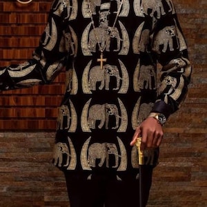 African Isi AAgu top| Igbo top| Men’s suit | Luxury top| igbo shirt