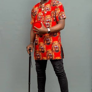 African Isi Agu top| African Igbo Top| Men Clothing|Authentic isi Agu top