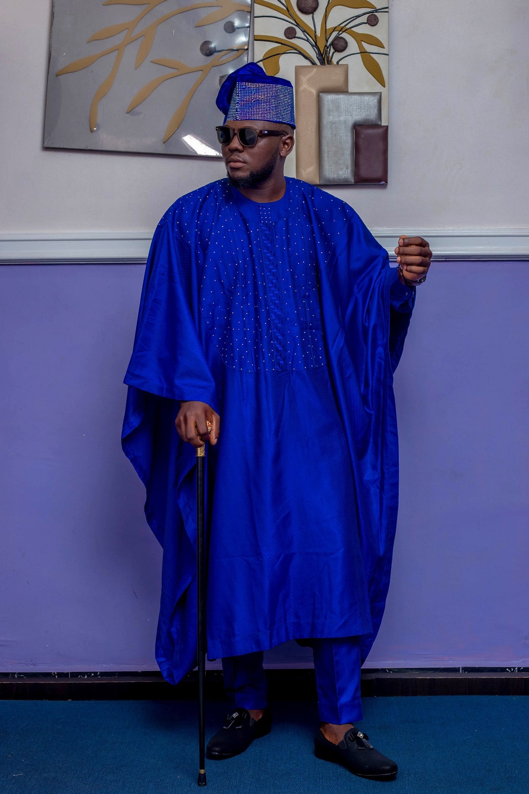 Traje tradicional africano para hombre/Agbada africana de piezas/paño  para hombre México