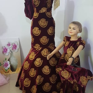 African Isi Agu  dress|Isi Agu for women|African ISI Agu Mom and me dress| Igbo dress| Bride Dress