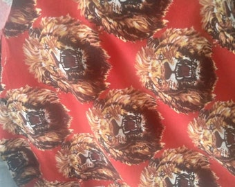 African Isi Agu| Authentic Isi Agu fabric| Isi Agu Lion head| Feni original london isi Agu cotton | By yard