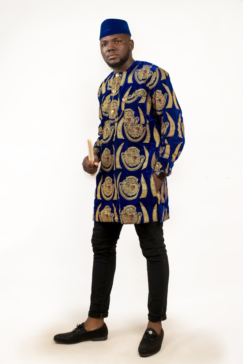 African Isi Agu top African Igbo Top Men Clothing