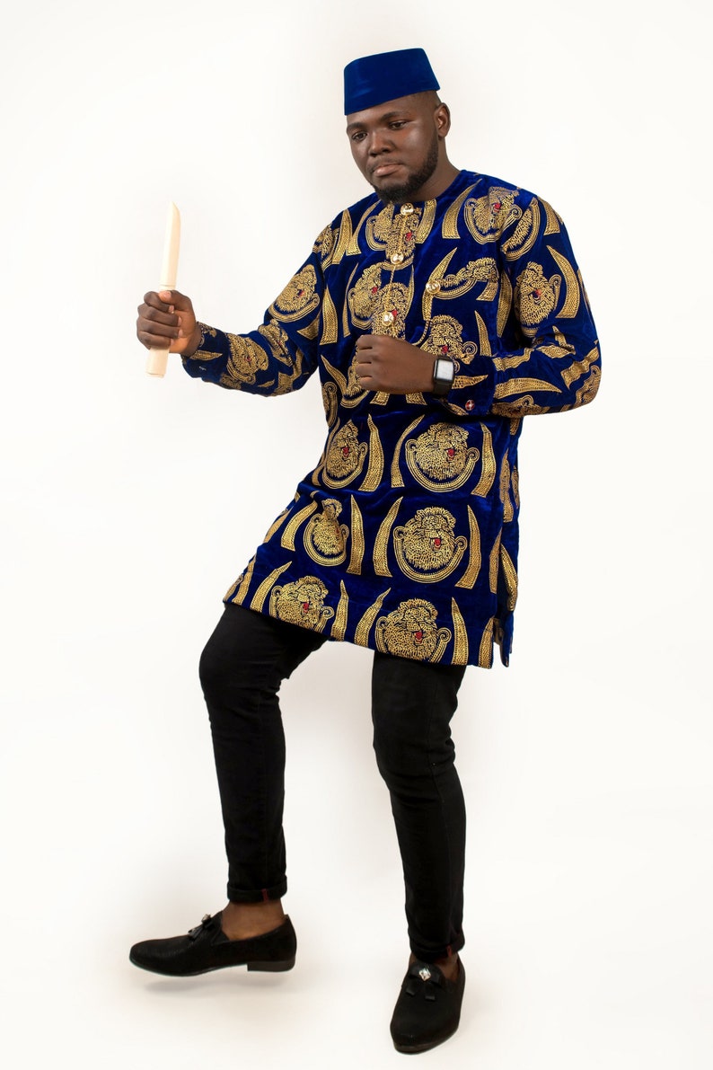 African Isi Agu top African Igbo Top Men Clothing