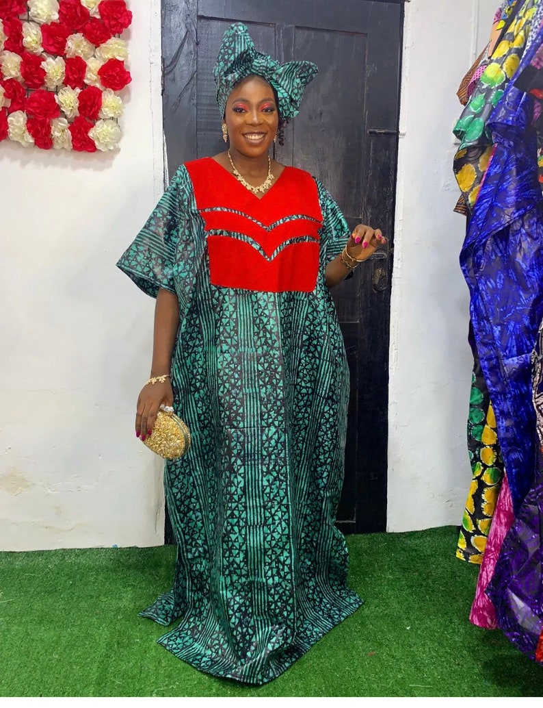 Kampala Dress Women Bubu Party Dress Adire Dress Ladies Boubou Nigeria Boubou Etsy