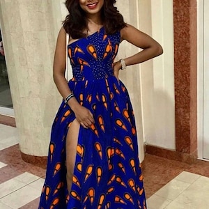 African Print Infinity Maxi Dress, Infinity Dress, African Prints, Ankara Dress, African clothing for Women, African Clothing, African dress