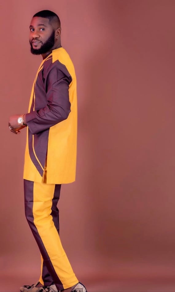 Tenue traditionnelle africaine 2 pi ces pour hommes Etsy France