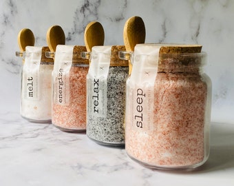 Energize Bath Salts, Bath Soak, Mom Gift, Gift For Women, Bath Salts in a Jar