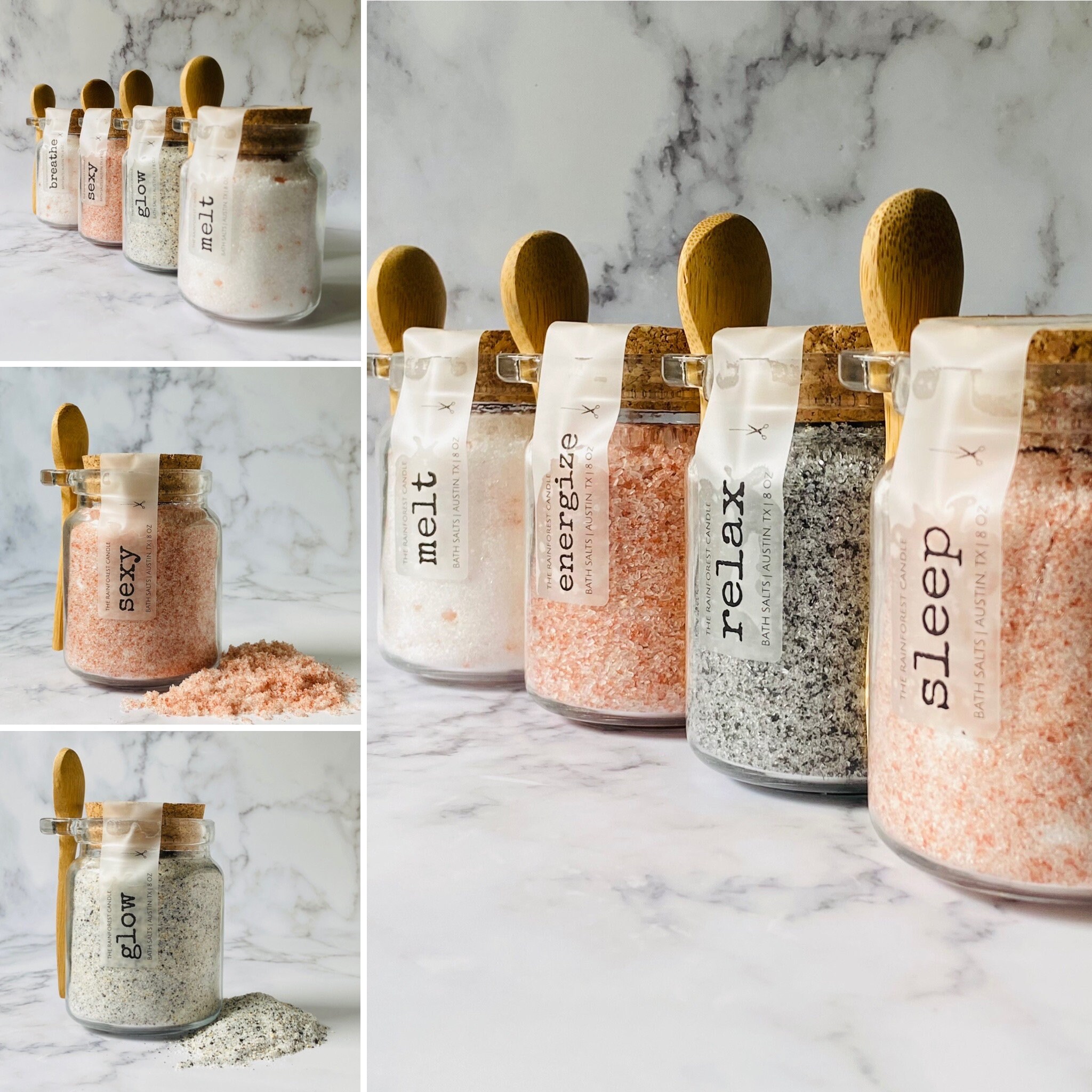 Bath Salts in a Jar, Bath Soak, Gift Set - Etsy