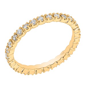 Eternity Diamond Ring || Gold || Wedding Ring || Love || Fine Jewelry || Stacking Jewelry