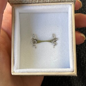 Mini Sterling Silver Snake Studs || Affordable
