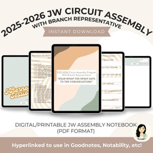 Cuaderno de la Asamblea del Circuito de los TJ 2025-2026: Con el Representante de la Sucursal (EN INGLÉS) (PDF)