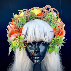 Goddess FLORA Flower Crown Headpiece