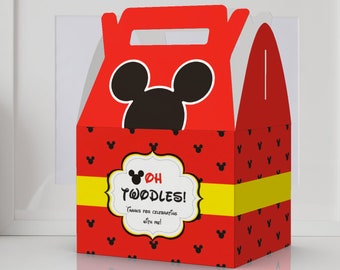 Oh Twodles, Mickey, Minnie Party Favor Box