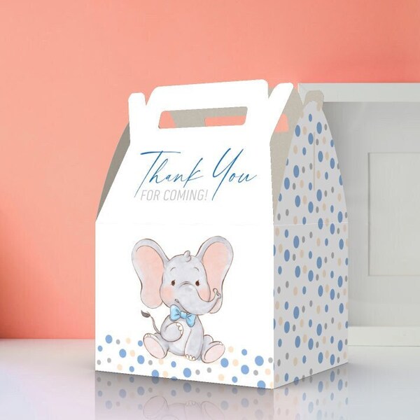 Elephant Favor Box - Etsy