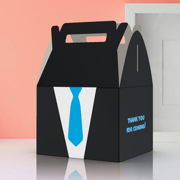 Boss, Tie, Mr Onederful, Baby, 1st Birthday, Wedding, Birthday, Pink, Blue, Black, Club Favor box