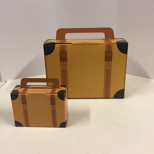 Luggage Travel Suitcase Theme Favor Box
