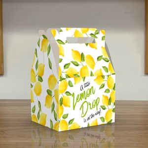 Baby Shower Lemon Drop party favor boxes
