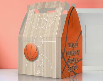 Basketball, Hoops, Slam Dunk, Basketball favors, Courts, Ballin Party Favor Box