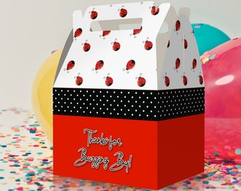 Lady Bug, Birds, Birthday, Critters, Insects favor boxes