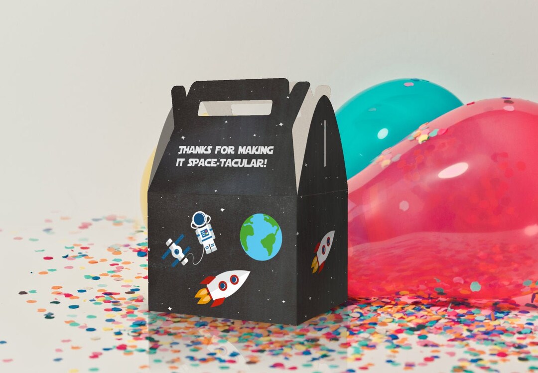 Space, Galaxy, Nasa, Astronaut, Solar System Favor Boxes - Etsy