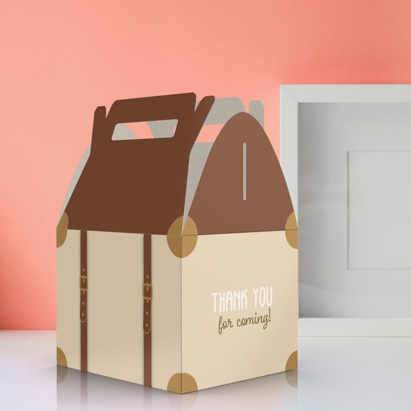 Suitcase Favor Box Etsy