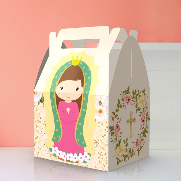 Our Lady of Guadalupe, Virgen de Guadalupe, Baptism, 1st Birthday favor box