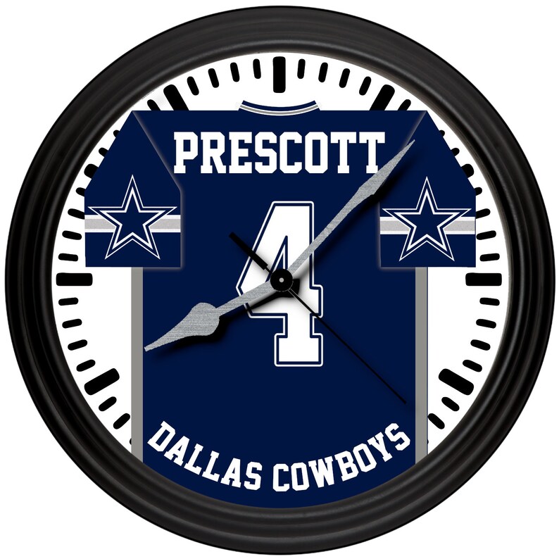 DALLAS COWBOYS CLOCK Man Cave Clock Cowboys Gift for Him Etsy