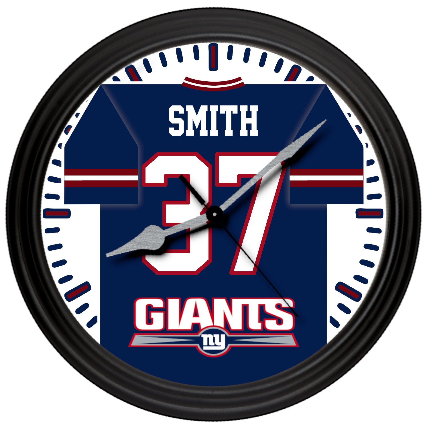 New York GIANTS Clock Man Cave Clock NY GIANTS Clock Etsy