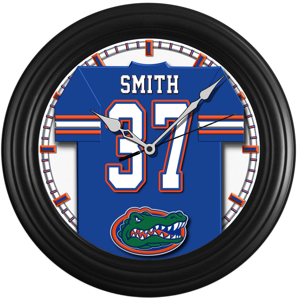 University of Florida Gators Jersey Clock Custom Wall Clock Etsy
