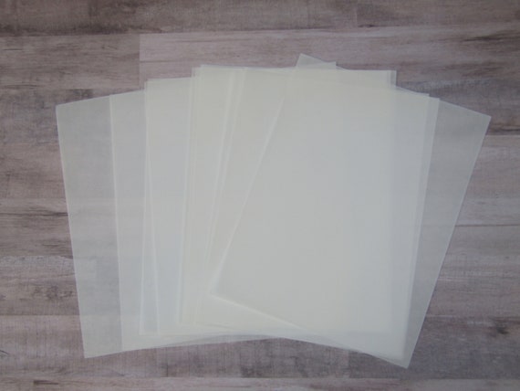 12 Vellum Paper Translucent - Transparent -Clear Paper - 8.5 x 11 Sheets  - Journal Paper - Scrapbooking - Journaling - Junk Journal Pages