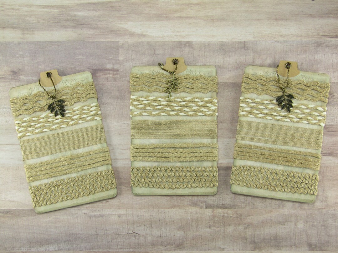 Burlaptrim, Burlap Remnants, 15 Feet Lace, Burlap Trim Sewing Cards