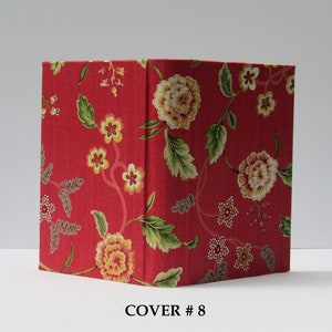 FLORAL Journal Hard Board Cover Only - Fabric Handmade Journal Cover - Junk Journal Cover Only - Fabric Hard Board Journal Cover