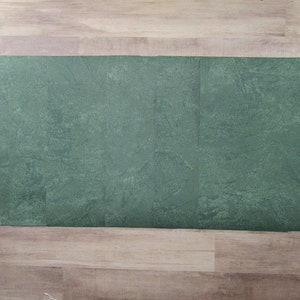 6 Green Leaf  Embossed Journal Paper - Journal Paper- 7 3/4 by 11 - Scrapbooking-Journaling-Junk Journal Pages - Vintage Look Paper