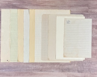 20 Tea Dyed Journal Paper Variety Pack - Scrapbooking - Journaling - Junk Journal Pages - Hand Stained Paper - Aged Paper - Vintage Paper