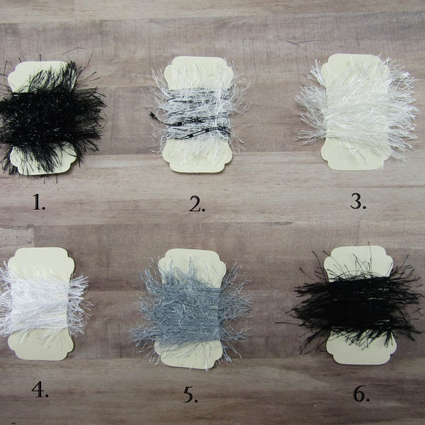 Black Eyelash Trim - Junk Journal Supplies - Mixed Media Fabric - Sewing - Collage Fabric - Scrapbooking - Journal