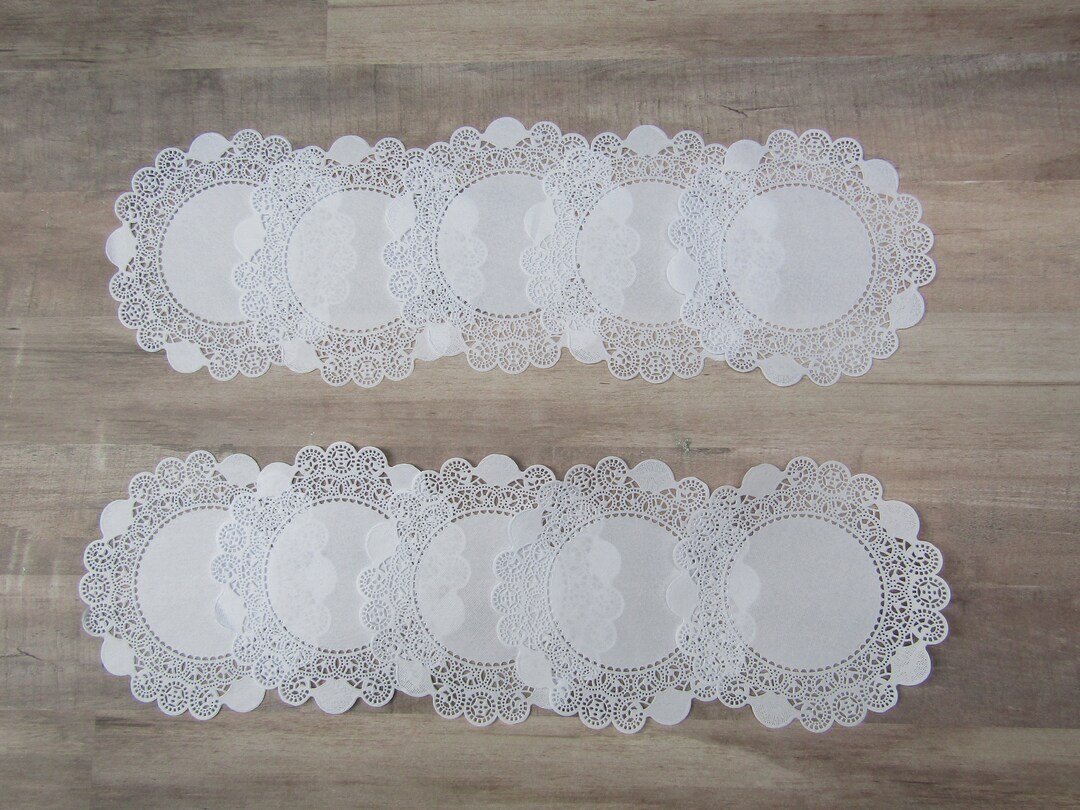 10 White Lace Small 5 Inch Paper Doilies Die Paper Etsy