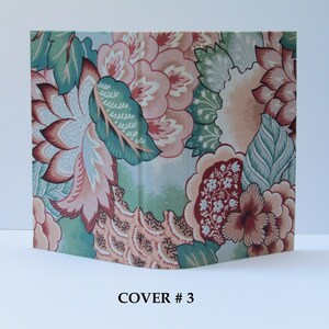 FLORAL Journal Hard Board Cover Only - Fabric Handmade Journal Cover - Junk Journal Cover Only - Fabric Hard Board Journal Cover