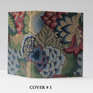 FLORAL Journal Hard Board Cover Only - Fabric Handmade Journal Cover - Junk Journal Cover Only - Fabric Hard Board Journal Cover