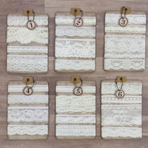 Vintage/Antique Craft Sewing Bobbin White Lace Trim, - 3 (ft) Each Lace Remnants, French Lace, Vintage Lace Bundle, Old Lace Broder -Trim #D