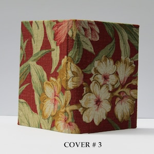 FLORAL Journal Hard Board Cover Only - Fabric Handmade Journal Cover - Junk Journal Cover Only - Fabric Hard Board Journal Cover