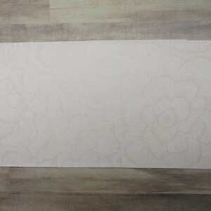 6 Pink Floral Embossed Journal Paper - Journal Paper- 8x11 - Scrapbooking-Journaling-Junk Journal Pages - Vintage Look Paper
