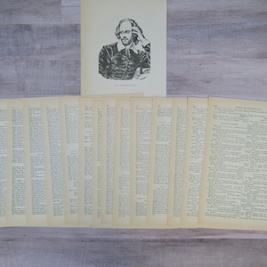 Vintage William Shakespeare - 15 Pages - Ephemera - Scrapbooking - Journaling - Junk Journal Pages