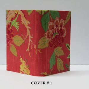 FLORAL Journal Hard Board Cover Only - Fabric Handmade Journal Cover - Junk Journal Cover Only - Fabric Hard Board Journal Cover