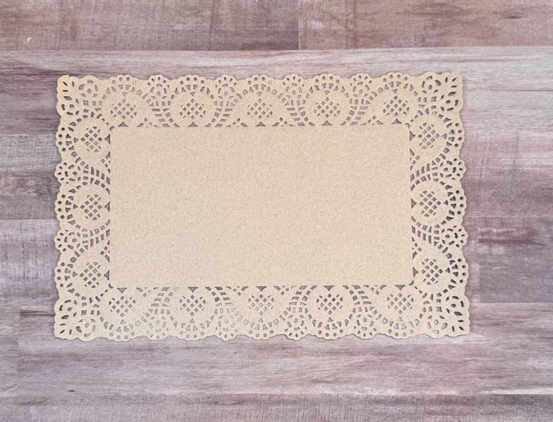 Lace Rectangular Doiley 10 Rectangle Doilies- Lace Paper Doily 7 3/4