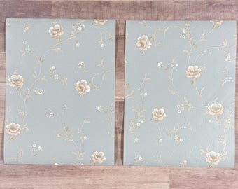 6 Floral Embossed Wallpaper Journal Page - Journal Paper- 8 1/2 by 11 - Scrapbooking-Journaling-Junk Journal Pages - Vintage Look Paper