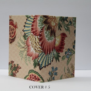 FLORAL Journal Hard Board Cover Only - Fabric Handmade Journal Cover - Junk Journal Cover Only - Fabric Hard Board Journal Cover
