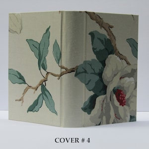 FLORAL Journal Hard Board Cover Only - Fabric Handmade Journal Cover - Junk Journal Cover Only - Fabric Hard Board Journal Cover
